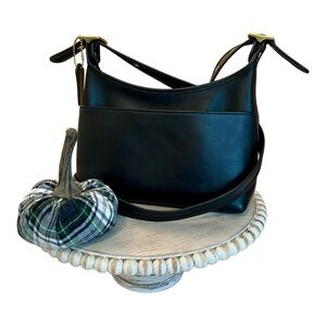 Coach Vintage Legacy Zip Bag Crossbody Shoulder Bag Purse Black Leather 9136